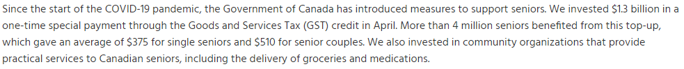 加拿大出台政策为老年人提供进一步支持