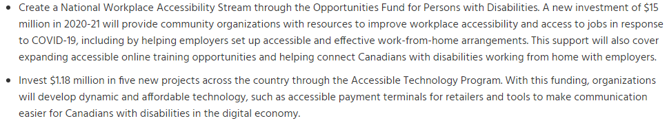加拿大对残障人士推出扶持措施
